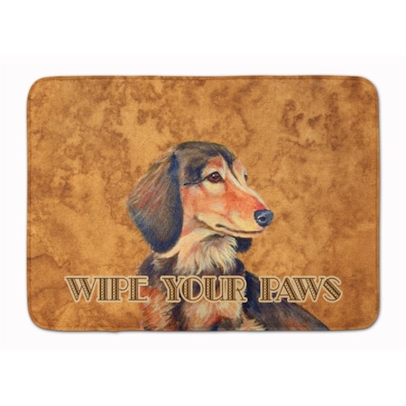 Carolines Treasures Longhair Chocolate Dachshund Machine Washable Memory Foam Mat LH9460RUG